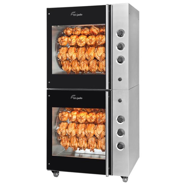 TDR 7 Manual Electric Double Stacked Pass-Thru Rotisserie